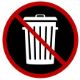 no trash